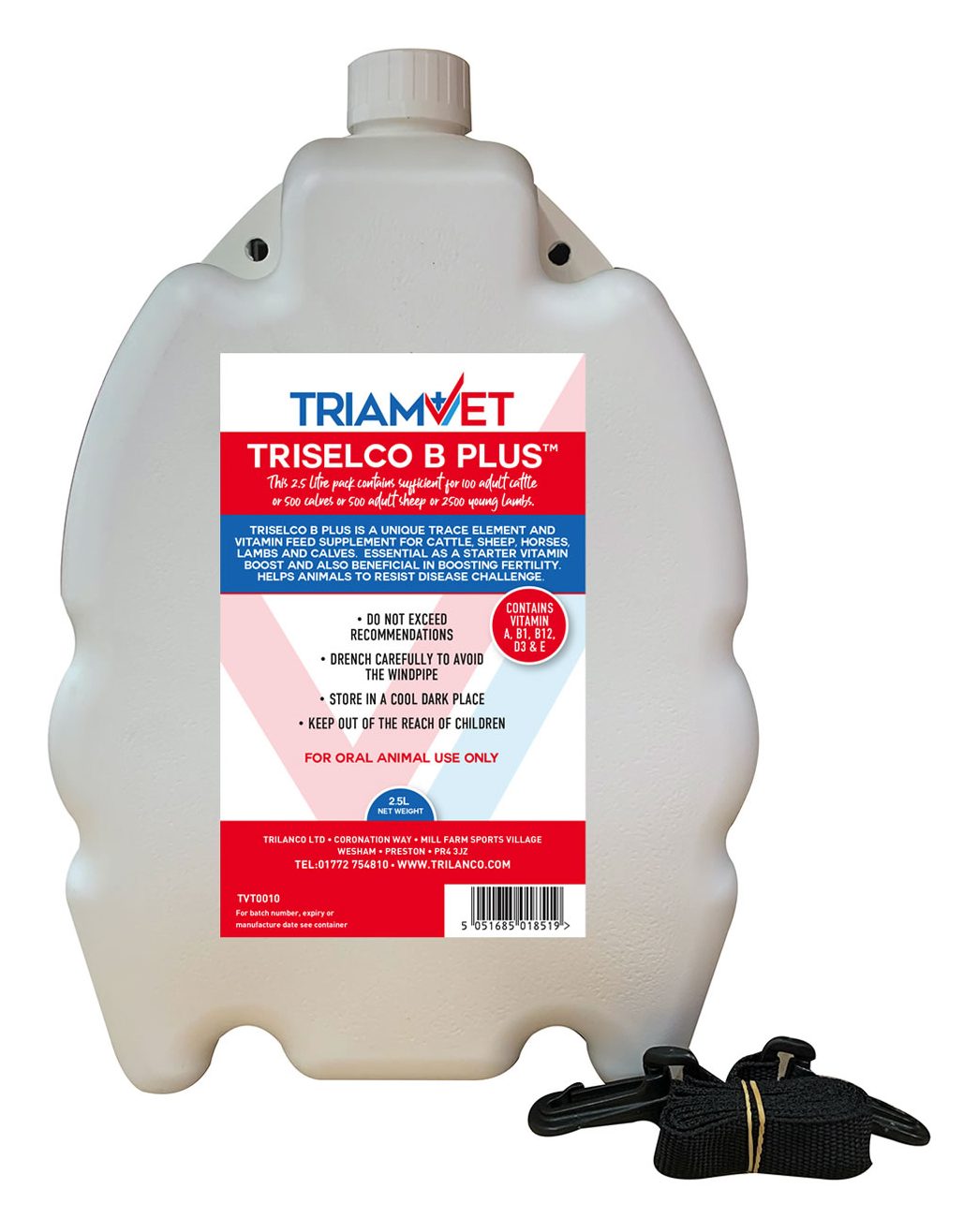 Triam-Vet Triselco B Plus Drench 5L - Cattle Supplement - Mole Avon