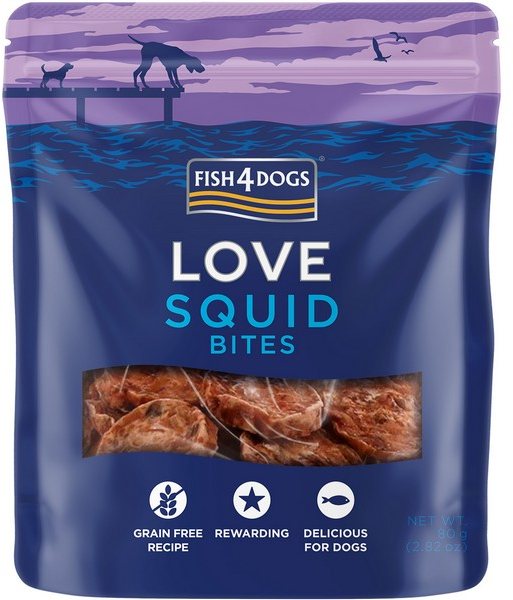 Fish4Dogs Love Squid Bites 80g