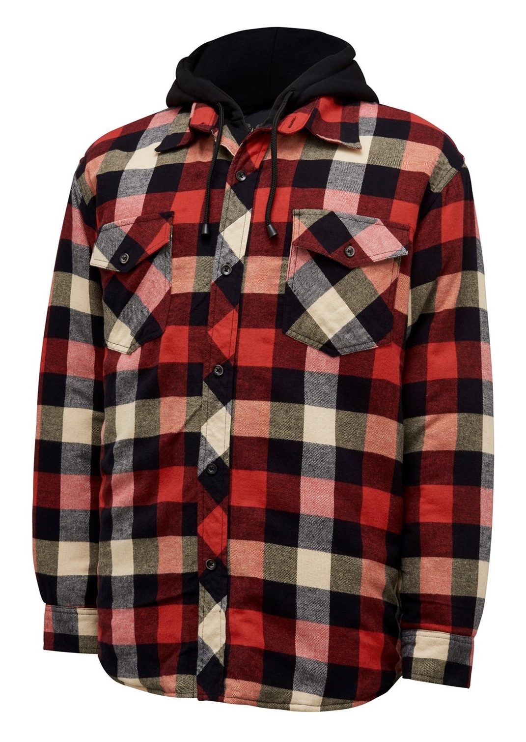 Flannel jacket clearance red