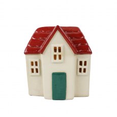 Apac Stoneware LED Red Roof House 13cm Apac Stoneware LED Red Roof House 13cm