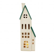 Apac Stoneware LED Tall House 29cm Apac Stoneware LED Tall House 29cm