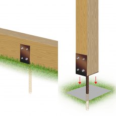 Sleeper Base Anchor 75mm Concrete In Sleeper Base Anchor 75mm Concrete In