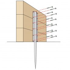 Sleeper Support Straight Spike Triple Height Sleeper Support Straight Spike Triple Height