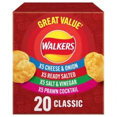 Walkers Classic Variety Box 20 Pack Walkers Classic Variety Box 20 Pack