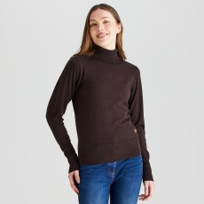 Ridgeline Melford Roll Neck Knitted Jumper Deep Bark Ridgeline Melford Roll Neck Knitted Jumper Deep Bark
