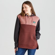 Ridgeline Tribe Tri Colour Hoodie Oxblood Ridgeline Tribe Tri Colour Hoodie Oxblood