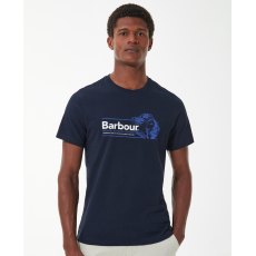 Barbour Cartmell Graphic Tshirt Navy Size XL
