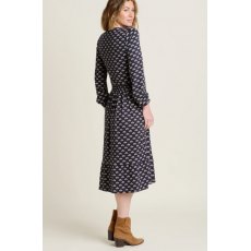 Brakeburn Annie Wrap Dress Navy