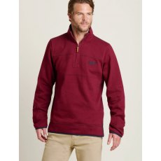 Brakeburn 1/4 Zip Sweatshirt Burgundy