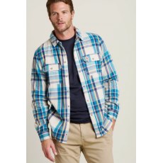 Brakeburn Checked Overshirt Cream