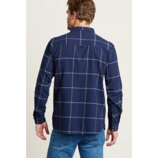 Brakeburn Checked Overshirt Navy