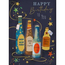 Decoupage Birthday Beers Card