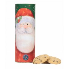 Christmas Chocolate Chip Biscuit Santa Tube 240g