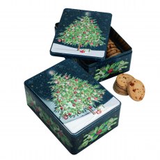 Christmas Tree Caramel Biscuits Tin 400g