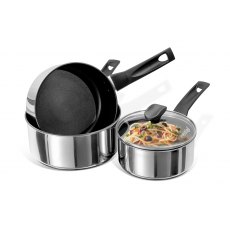 Prestige Steel Cookware Pan Set 3 Piece