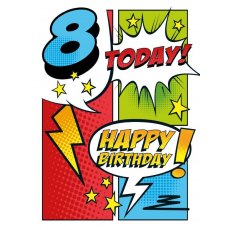 8 Today Birthday Card
