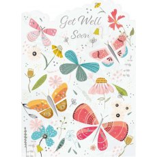 Butterflies Get Well Soon Card