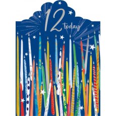 Candles 12th Birthday Card