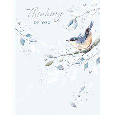 Bird On Branch Thinking Of You Card
