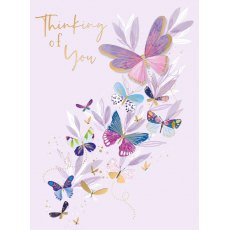 Butterflies Thinking Of You Card