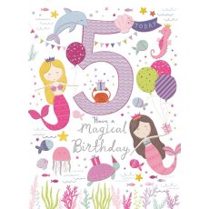 Magical 5th Birthday Card