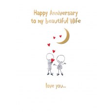 Smudge Wife Anniversary Card
