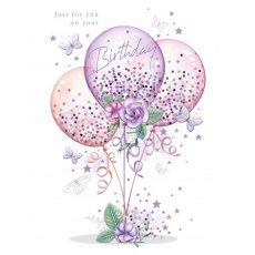 Starla Balloons Birthday Card