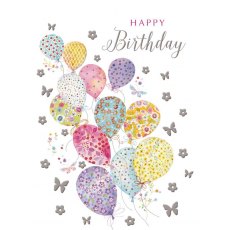 Balloons Birthday Card