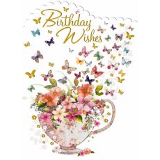 Butterflies Birthday Wishes Card