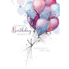 Balloons Birthday Card