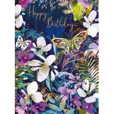 Floral Butterfly Birthday Card