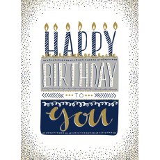 Cake & Candles Birthday Card