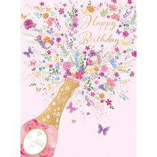 Floral Spray Birthday Card