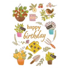 Flowers & Herbs Birthday Card