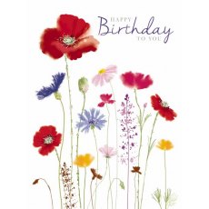 Floral Happy Birthday To You Card