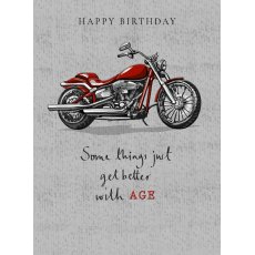 Manochrome Better With Age Birthday Card