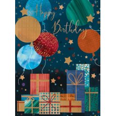 Paw Presents & Balloons Birthday Card