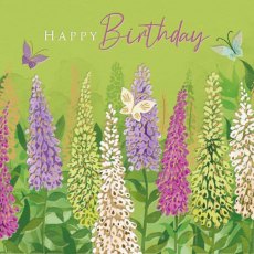 Sanja Foxglove Birthday Card