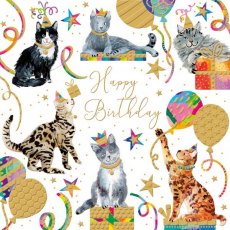 Alina Cats Birthday Card