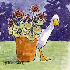 Duck & Flowers Card