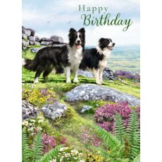 Two Dogs Birthday Card