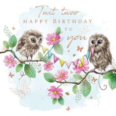 Twit Twoo Balloons Birthday Card