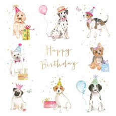 Cheri Dogs Happy Birthday Card