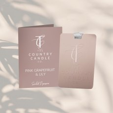 Country Candle Co Scented Expressions Pink Grapefruit & Lily Fragrance Card