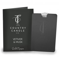 Country Candle Co Scented Expressions Vetiver & Musk Fragrance Card