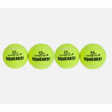Hyper Pet Squeaks Tennis Ball 4pack