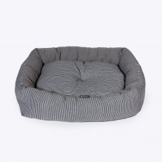 Danish Design Rustic Stripes Snuggle Bed Grey