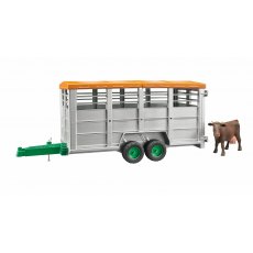 Bruder Livestock Trailer With Cow Toy