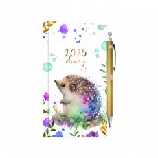 Animals Slim Diary With Pen Assorted