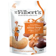Mr Filbert's Valencia Orange & Belgium Chocolate Nut Mix 40g
